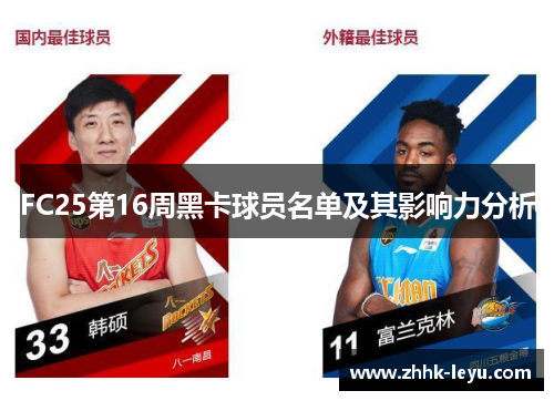 FC25第16周黑卡球员名单及其影响力分析